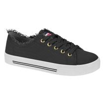 Tenis Feminino Moleca Casual Cano Baixo Básico Lona Sider