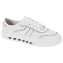 Tênis Feminino Moleca Casual Confortável Detalhes Strass