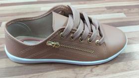 Tênis Feminino Moleca Casual Zíper Tênis Feminino Moleca Casual Zíper
