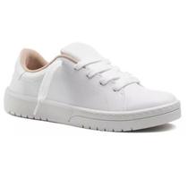 Tênis Feminino Moleca Confortável Casual Branco Original