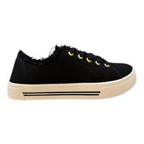 Tenis Feminino Moleca Conforto Casual Retrô Detalhe Desfiado Básico Antiderrapante 5667.722 Preto Tenis Feminino Moleca Conforto Casual Retrô Detalhe Desfiado Básico Antiderrapante 5667.722 Preto