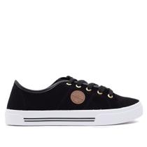 Tênis Feminino Moleca em Nobuck com Microfuros Preto Tênis Feminino Moleca em Nobuck com Microfuros Preto
