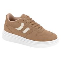 Tenis Feminino Moleca Flatform Casual Confortavel Original Moda 5816 - Camel Tenis Feminino Moleca Flatform Casual Confortavel Original Moda 5816 - Camel