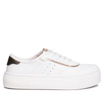 Tênis Feminino Moleca Flatform Napa Sardenha Branco Tênis Feminino Moleca Flatform Napa Sardenha Branco