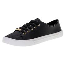 Tênis Feminino Moleca Preto Napa Dália Casual Confortável Tênis Feminino Moleca Preto Napa Dália Casual Confortável
