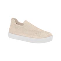 Tênis Feminino Moleca Slip On Knit Calce Fácil Leve Moda