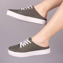 Tênis Feminino Mule Babuche Calce Fácil