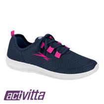 Tênis Feminino Nylon Sleek Actvitta Cadarço 4828.105