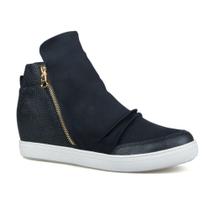 Tênis Feminino Orcade Cano Alto Casual Preto - 065530