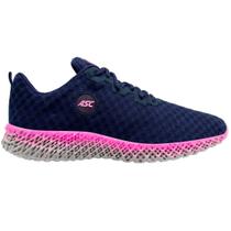 Tênis Feminino para Academia Caminhada cor Marinho com Rosa Tênis Feminino para Academia Caminhada cor Marinho com Rosa