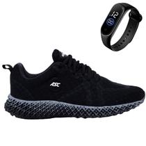 Tênis Feminino Para Academia Caminhada Corrida Conforto Leve + Relógio