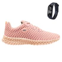 Tênis Feminino Para Academia Caminhada Sola Reta Com Relógio GT2