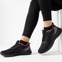 Tênis Feminino Para Academia Polo Sneakers Caminhada Polo Treino Preto