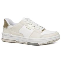 Tênis Feminino Pegada Casual London Couro Bege - 2126 Tênis Feminino Pegada Casual London Couro Bege - 2126