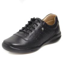 Tênis Feminino Pierrô conforto couro cor preto