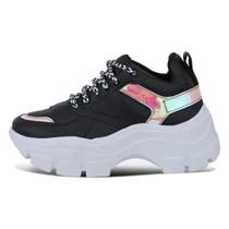 Tênis Feminino Plataforma Alta Modelo Sneaker Academia