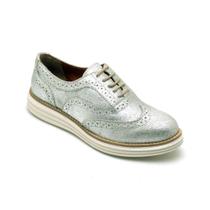 Tenis feminino plataforma oxford casual sola alta de couro confortavel 33 ao 40