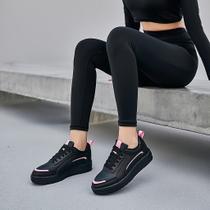 Tênis Feminino Preto e Rosa Treino Academia Fitness Cano Baixo