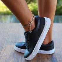 Tenis Feminino Preto Sapato Casual Feminino Anti-Derrapante com Solado de Borracha Anti-Derrapante. Tenis Feminino Preto Sapato Casual Feminino Anti-Derrapante com Solado de Borracha Anti-Derrapante.