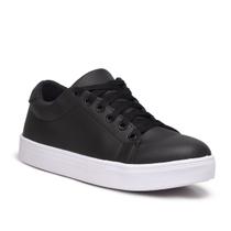 Tenis Feminino Preto Sapato Casual Feminino Anti-Derrapante com Solado de Borracha Anti-Derrapante.