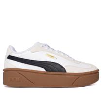 Tênis Feminino Puma Club II Era Plataforma Couro Nude/Branco Tênis Feminino Puma Club II Era Plataforma Couro Nude/Branco
