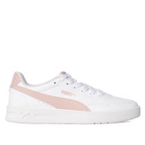 Tênis Feminino Puma Court Lally Branco/Rosa Claro Tênis Feminino Puma Court Lally Branco/Rosa Claro