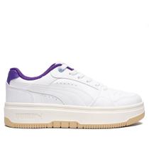 Tênis Feminino Puma Rebound Femme Low BDP Branco/Roxo