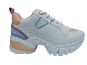 Tenis feminino ramarim 22-80207 chunky flatform plataforma colors