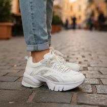 Tênis Feminino Ramarim Branco Plataforma Sola Alta Chunky Tênis Feminino Ramarim Branco Plataforma Sola Alta Chunky