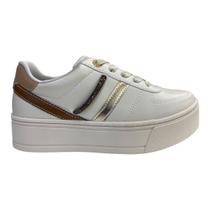 Tenis Feminino Ramarim Casual Metalizado 2497204 Bege