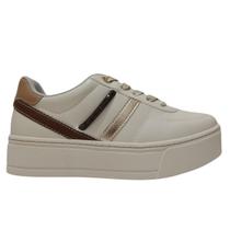 Tênis Feminino Ramarim Confortável Tiras Bordadas e Strass