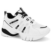 Tênis Feminino Ramarim Sneaker Dad Chunky 2580132 Preto Branco