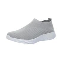 Tênis Feminino Rosa Leve E Confortável Slip-On Para Caminhada Tamanhos 36-42 Sapatilhas Macias