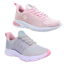 Tênis Feminino Running Esportivo Caminhada Academia Kit 2 Tênis Feminino Running Esportivo Caminhada Academia Kit 2