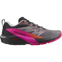 Tênis Feminino Salomon Sense Ride 5 Cinza e Rosa