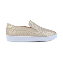 Tênis Feminino Santinelli Slip On Dourado - 1490