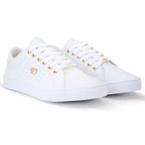 Tênis Feminino Sapatênis Casual Lançamento Detalhe Coração Moda Básico Confortável