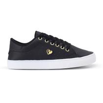 Tênis Feminino Sapatênis Casual Lançamento Detalhe Coração Moda Básico Confortável