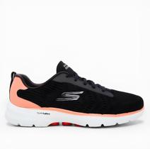 Tênis Feminino Skechers 896318 Go Walk 6 Bold Vision Cadarço Mesh Tênis Feminino Skechers 896318 Go Walk 6 Bold Vision Cadarço Mesh