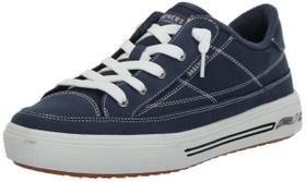 Tênis feminino Skechers Arch Fit Arcade-Arcata Navy tamanho 8,5