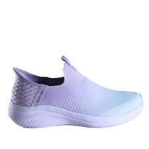 Tênis Feminino Skechers Esportivo Slip-Ins 150183 Verde Lilás