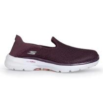 Tênis Feminino Skechers Go Walk 6 Bordô - 1245 Tênis Feminino Skechers Go Walk 6 Bordô - 1245