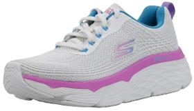 Tênis feminino Skechers Max Cushioning Elite branco/rosa/azul