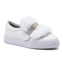 Tênis Feminino Slip On 3 em 1 Casual Strass E Pelúcia Tênis Feminino Slip On 3 em 1 Casual Strass E Pelúcia