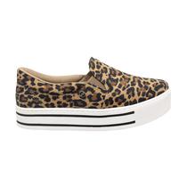 Tênis Feminino Slip On Animal Print Via Marte