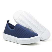 tenis feminino slip-on calce facil shoes sola alta( shoes sem facheta,bordado reto)