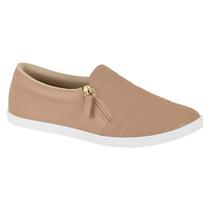 Tênis Feminino Slip On Com Zíper Beira Rio Conforto 4205.132.23711