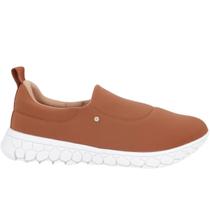 Tênis Feminino Slip On Elastano Usaflex - Canela