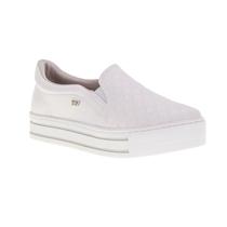 Tenis Feminino Slip On Flatform Via Marte 23-11808 Branco