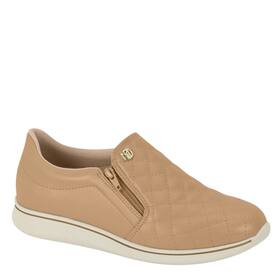 Tenis Feminino Slip On Ortopédico Com Ziper Modare 7358.224 - Bege - 38 Tenis Feminino Slip On Ortopédico Com Ziper Modare 7358.224 - Bege - 38